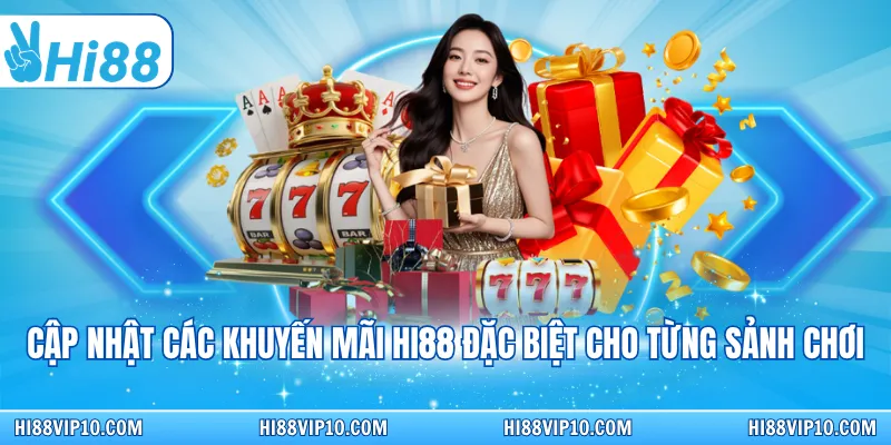 Cập nhật các khuyến mãi Hi88 đặc biệt cho từng sảnh chơi